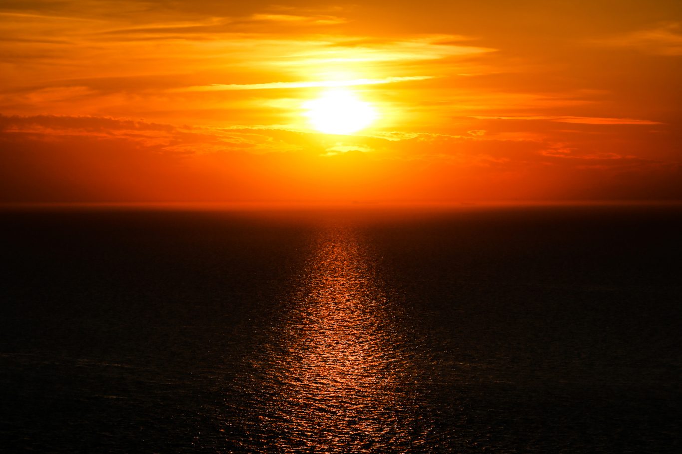 La mer enflammée